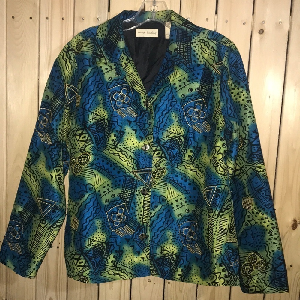 Marsh Landing Embellished Blazer S